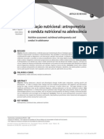 AvalAvaliação Nutricional: Antropometria e Conduta Nutricional Na Adolescênciaiação Nutricional Antropometria