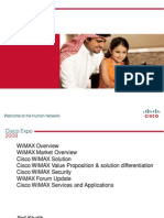 Cisco WiMAX Technology Solution Architecture