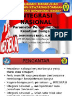 Drs. Arief Rijadi, M.si., M.PD - Diklat PKN Unej-Integrasi Nasional