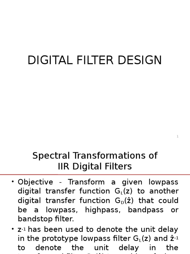 Digital Filter Design - 2nd | PDF | Low Pass Filter | Electronic ...