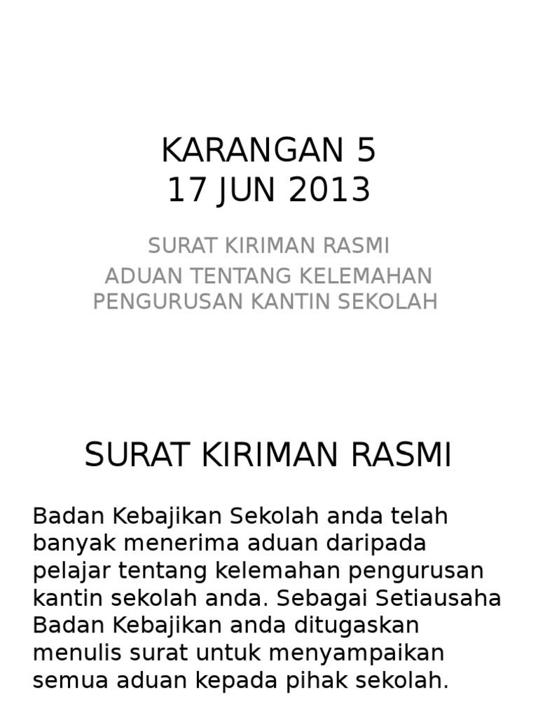 Penulisan Surat Kiriman Pdf