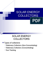 Solar Energy Collectors