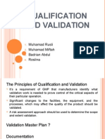 Qualification and Validation: Muhamad Rusli Muhamad Miftah Badrian Abdul Roslina