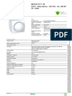 Product Data Sheet: Unica - Rotary Dimmer - 230 VAC - 40... 400 W/ VA - White