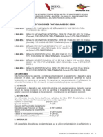 Especificaciones Particulares Calcahualco 1a. ETAPA