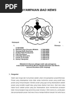 Tugas Makalah Kombis Bad News+studi Kasus