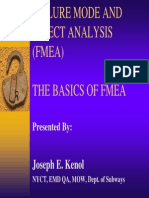 Failure Mode Effect Analysis FMEA