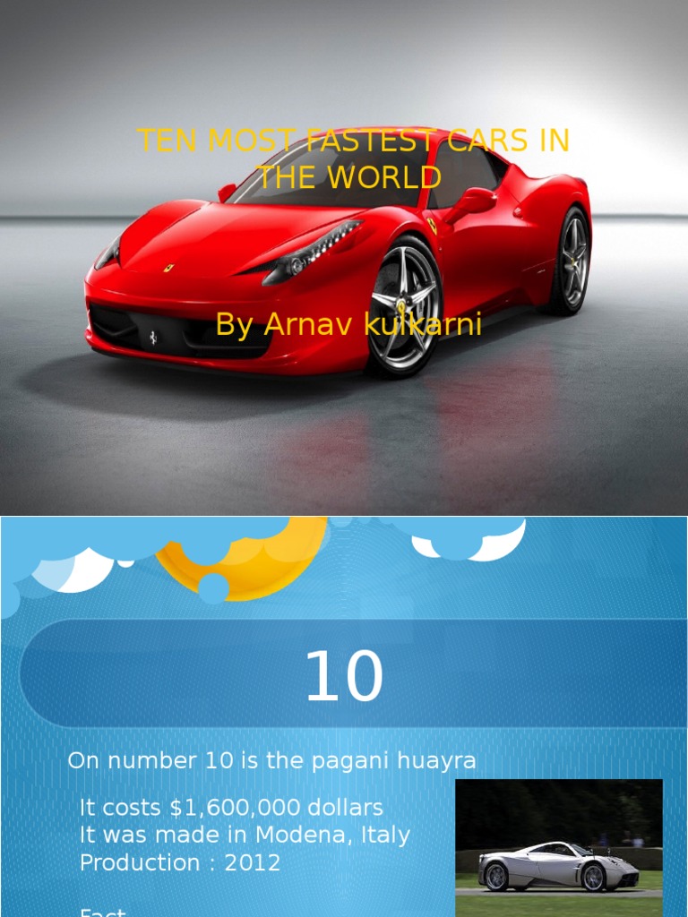 World's Fastest Cars Ranked | PDF