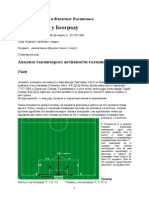 Analiza Takmicarske Aktivnosti GOLMANA U Fudbalu