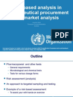 Risk-Based Analysis in Pharmaceutical Procurement and Market Analysis