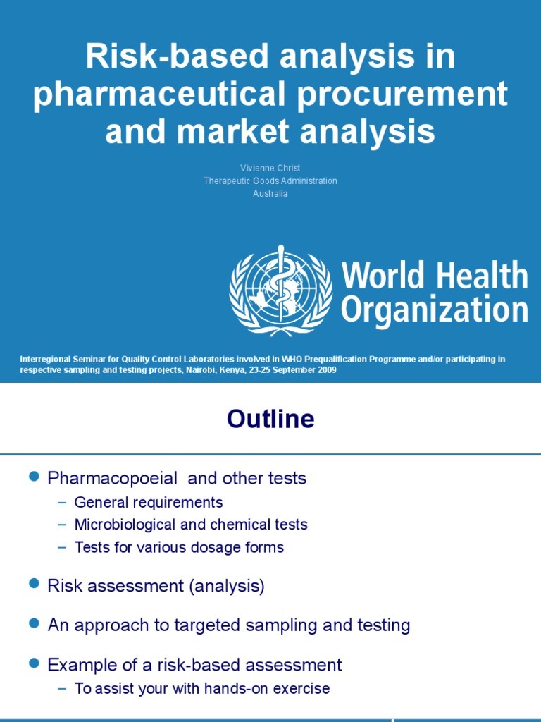 Risk-Based Analysis in Pharmaceutical Procurement and Market Analysis | PDF