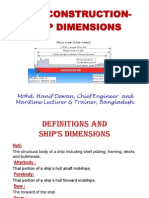 Ship Construction Ship Dimensions