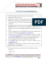 GATE Civil Engineering 2015 - Mock 2