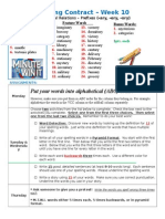 Spelling Contract Week 10 - 2014 To 2015 - Derivational Relations