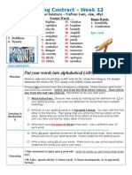 Spelling Contract Week 13 - 2014 To 2015 - Derivational Relations