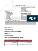 HDFC Bank Details:: WIRE Transfer Details of SBM