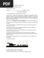Prova 1 Ano Manhã e Noite