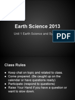 Unit 1 Earth Science and Systems