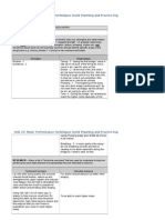 Unit 23: Music Performance Techniques (Solo) Planning and Practice Log