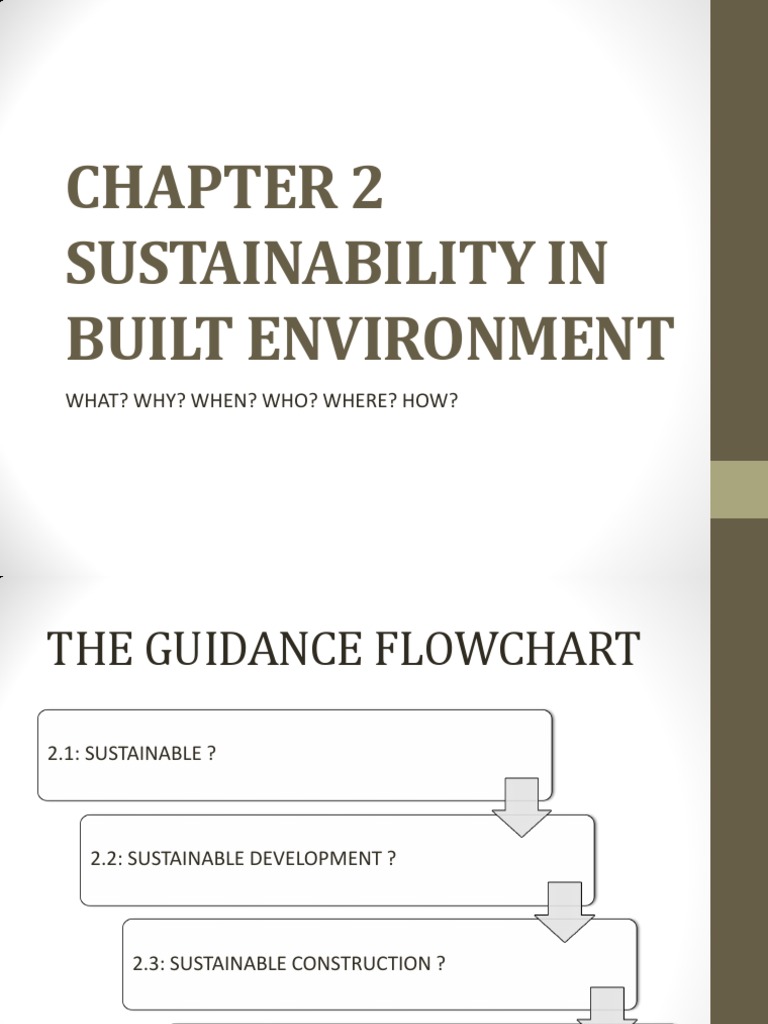 Chapter 2 SUSTAINABILITY IN BUILT ENVIRONMENT - DRY - 20140930 PDF ...