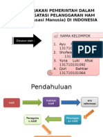 Kebijakan Pemerintah Dalam Mengatasi Pelanggaran Ham