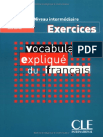Vocabulaire Expliqué Du Français Niveau Intermédiaire