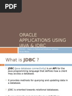 Oracle Applications Using Java & JDBC