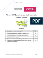 CIMA Operational Pre Seen Material June 2015