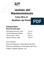 Informe Gestión de Mantenimiento