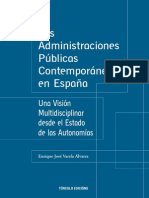 Administraciones-publicas en Espana - Uma Visão Multidisciplinar