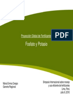 Fosfato y Potasio: Proyección Global de Fertilizantes
