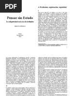 301 - Lewkowicz, Ignacio - Pensar Sin Estado. Cap.4 Exclusión, Explotación, Expulsión