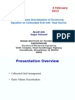 Finite Volume Discretization of Governing Equation On Collocated Grid With Heat Source