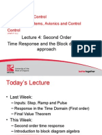 UWE Bristol: Lecture 4: Second Order Time Response and The Block Diagram Approach