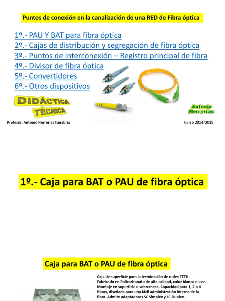 Es Obligatorio Cambiar A Fibra Optica