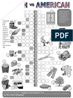 British Vs American English Crossword