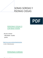 Personas Sordas y Personas Ciegas