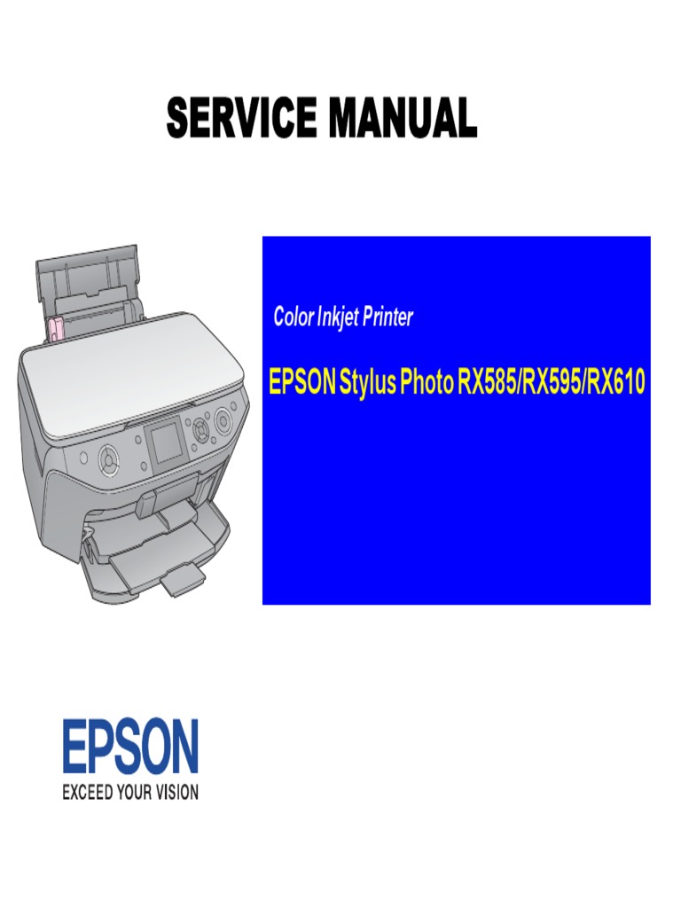 Epson Stylus Photo Rx585 595 610 SM | PDF | Secure Digital | Image Scanner