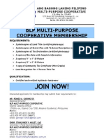 BLP Multi-Purpose Cooperative Membership Requirements