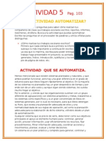 Actividad 5 Que Actividad Automatizar Pag 103
