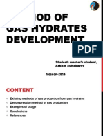 Methods of Gas Hydrates Development
