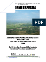 Informe Especial Final 2009 v e i Didh y Dih Zona Norte Del Cauca
