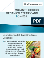 Bioestimulante Organico Liquido Certificado Fo - e01 Presentacion