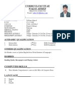 Curriculum Vitae Waqas Ahmed