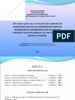 DEFESA DO MESTRADO - Apresentação PPT 2009