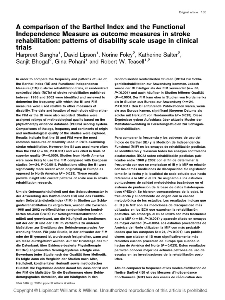 Barthel FIM Stroke PDF Randomized Controlled Trial Physical Therapy