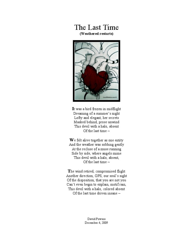 The Last Time (Poem) PDF