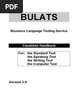 China Exams Bulats Handbook