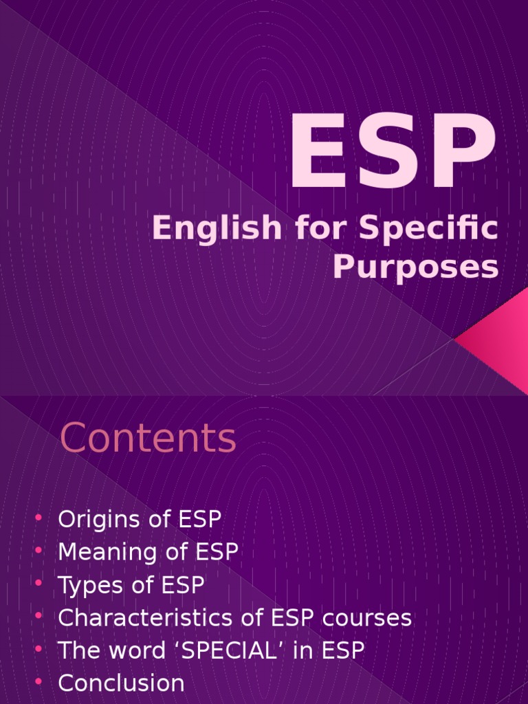 Understanding English for Specific Purposes | PDF | English Language ...