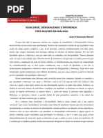 BARROS, Igualdade, Desigualdade e Diferença Três Noções Em Diálogo
